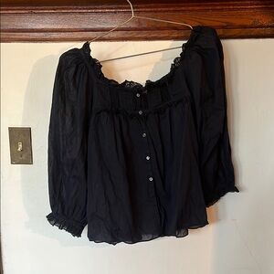 Gorgeous Navy Blue Doen Top